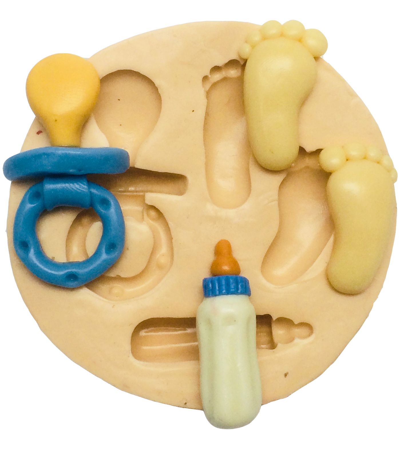 Bebe - Chupeta, mamadeira, pés - Grande - P199