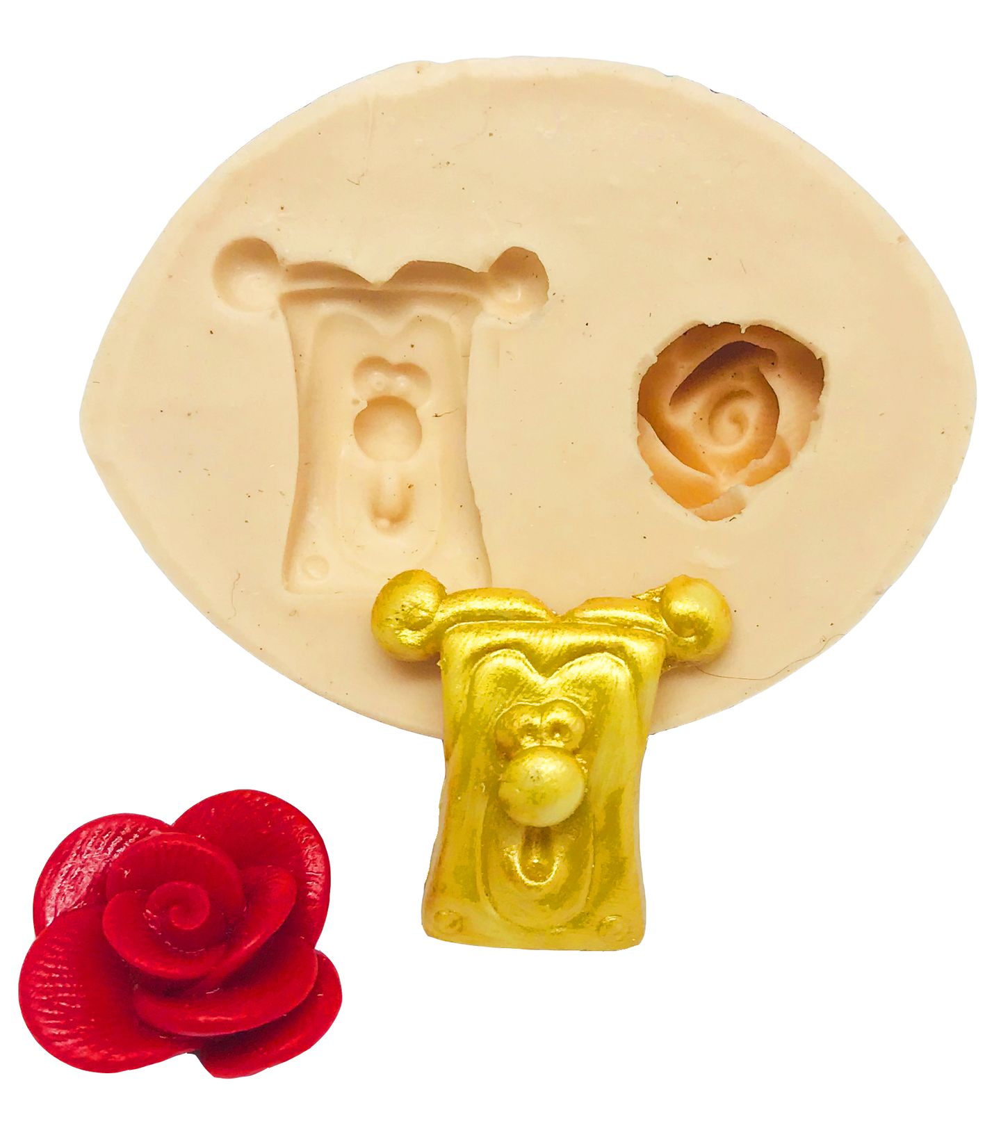 A Bela e a Fera - Fechadura e Rosa - Pequena - P470