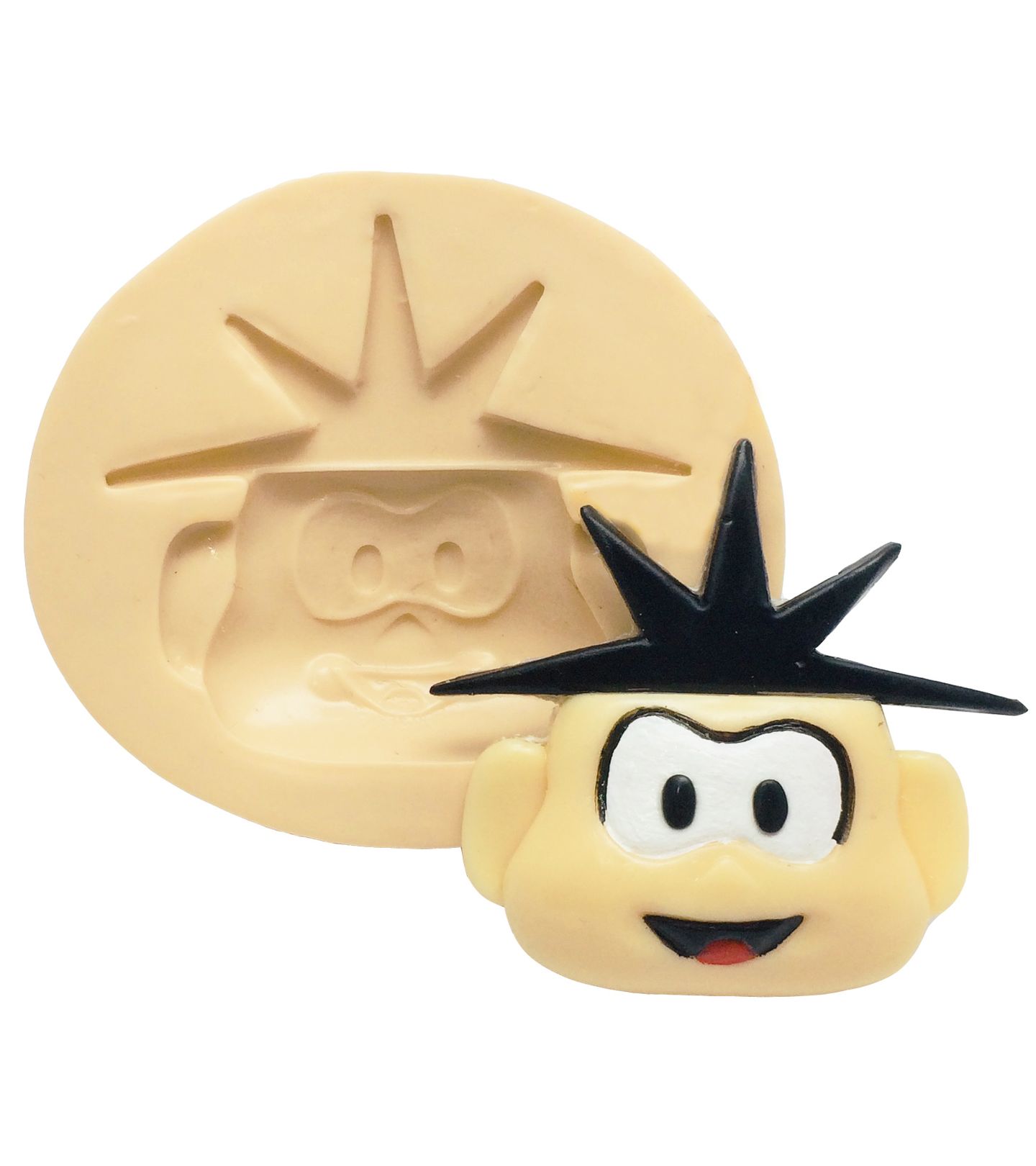 Rosto Menino Cabelo Espetado - Grande - P207