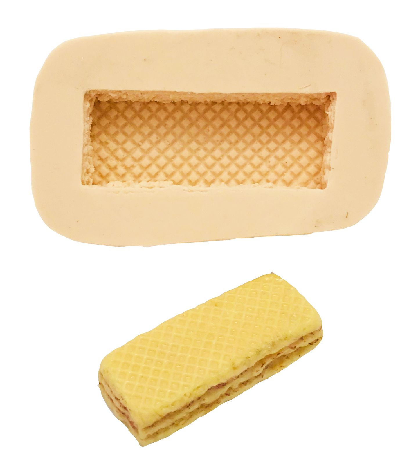 Bolacha Retangular - Waffer - P52