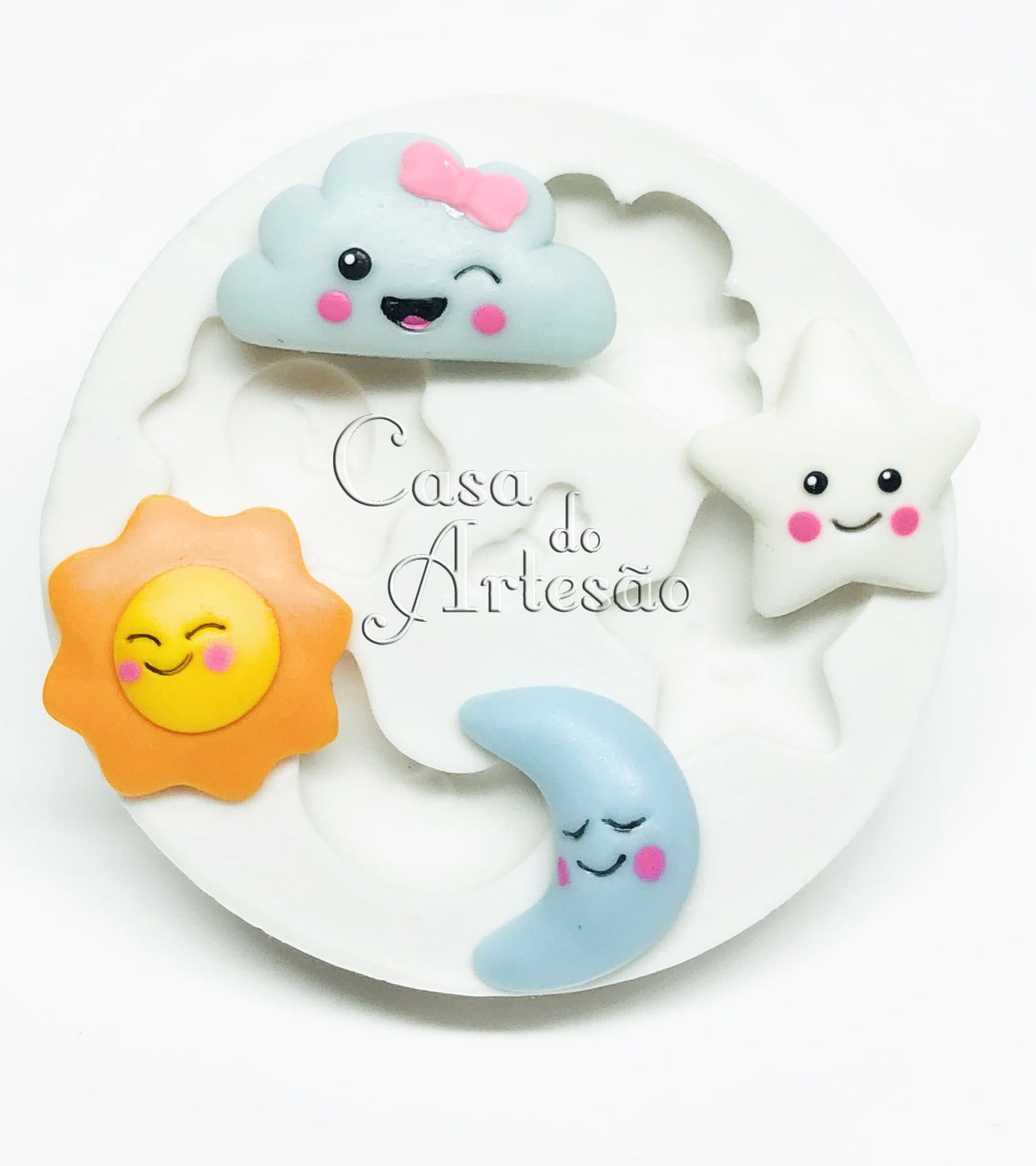 Kawaii - Lua, Estrela; Nuvem e Sol - Pequeno - P900