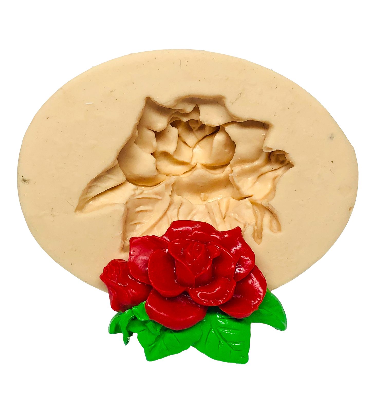 Rosa com Folhas - P660/P197