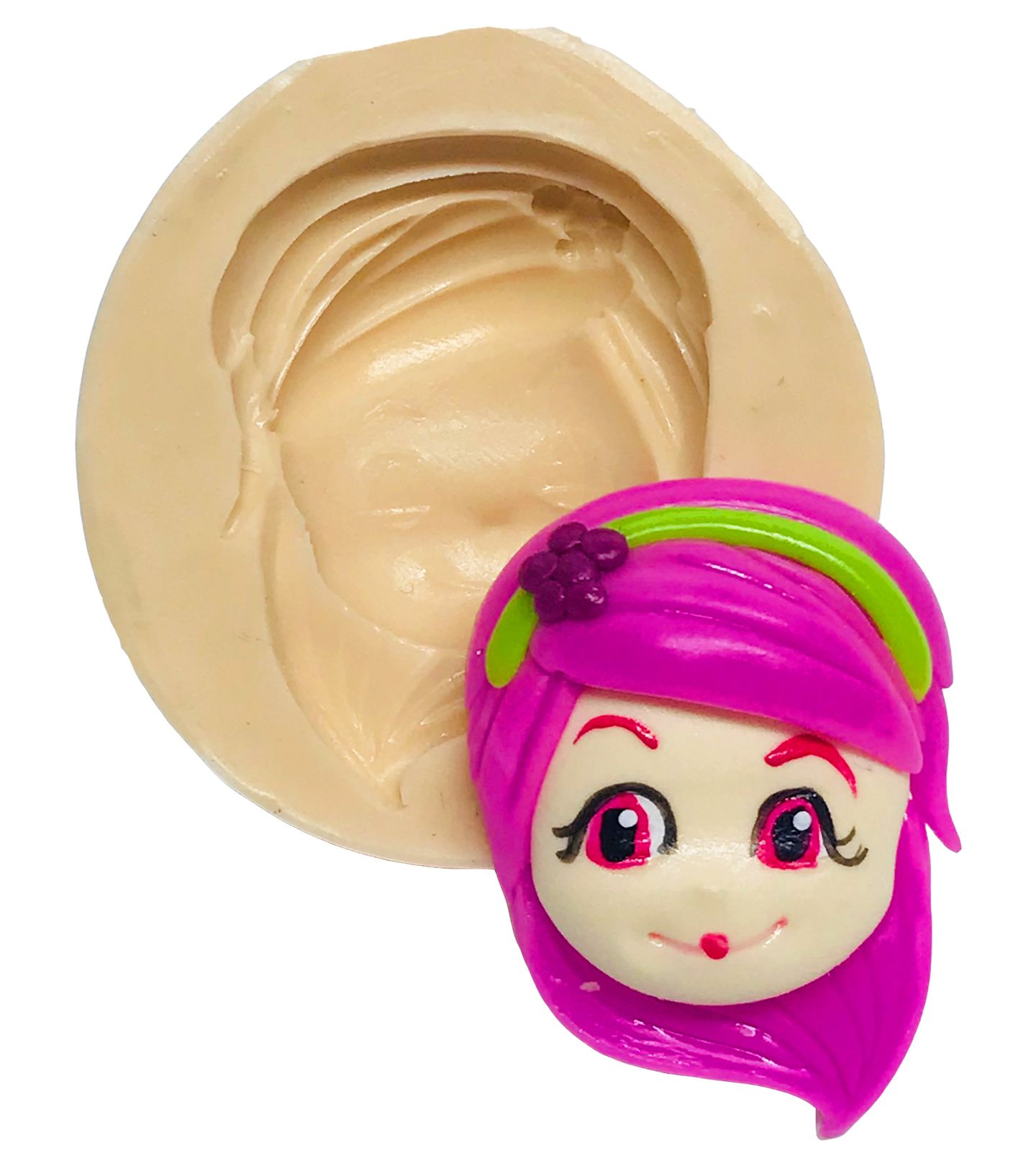 Moranguinho - Rosto Cachinho de Framboesa - Pequeno - P559