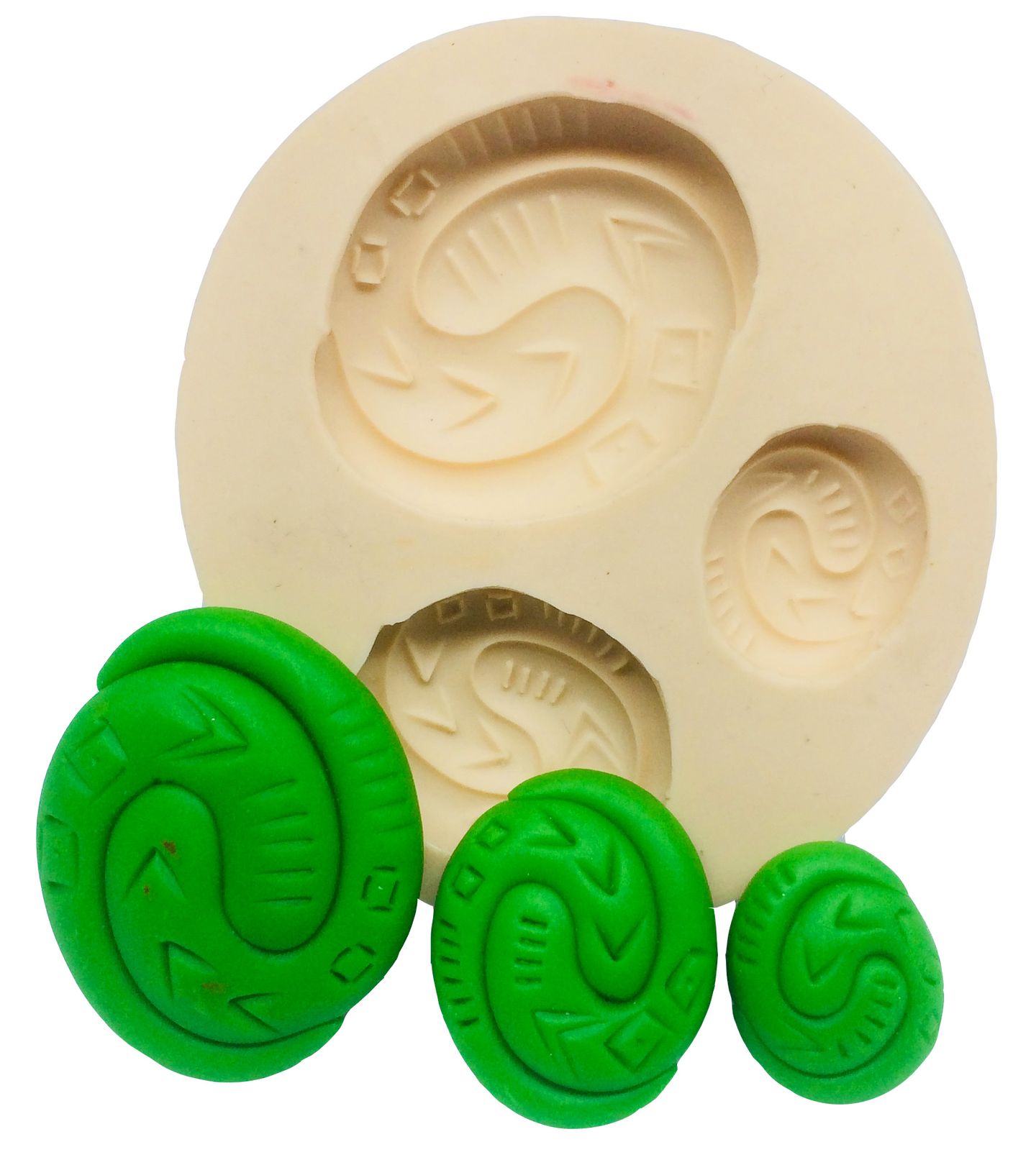 Molde de silicone - Moana - Amuleto - Coração de Te Fiti - P191