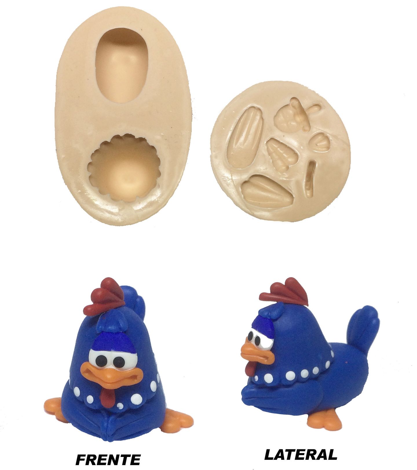 Galinha Pintadinha Tridimensional Grande - P253