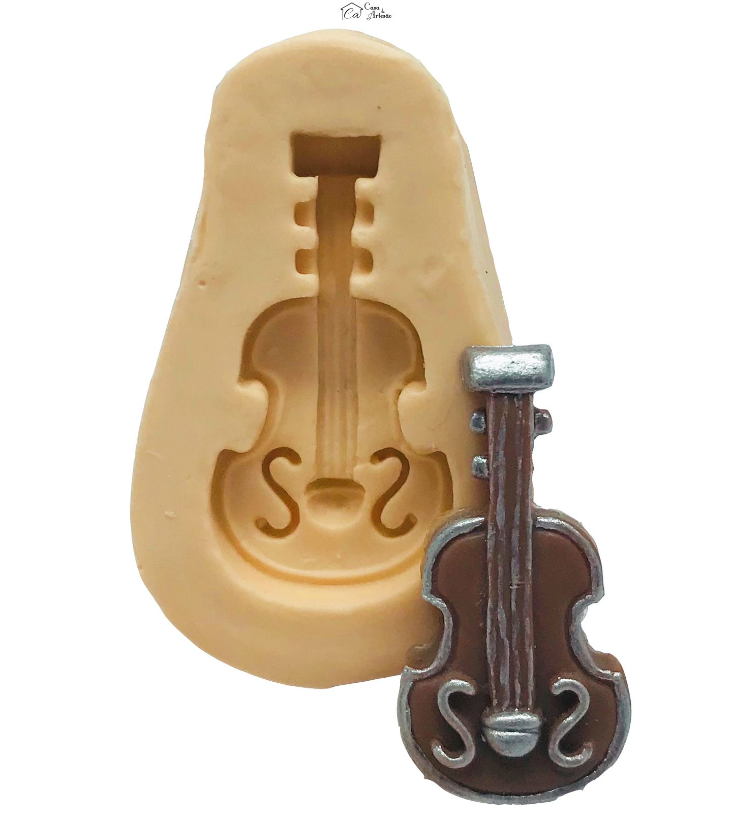 Molde de silicone - Violino - P13