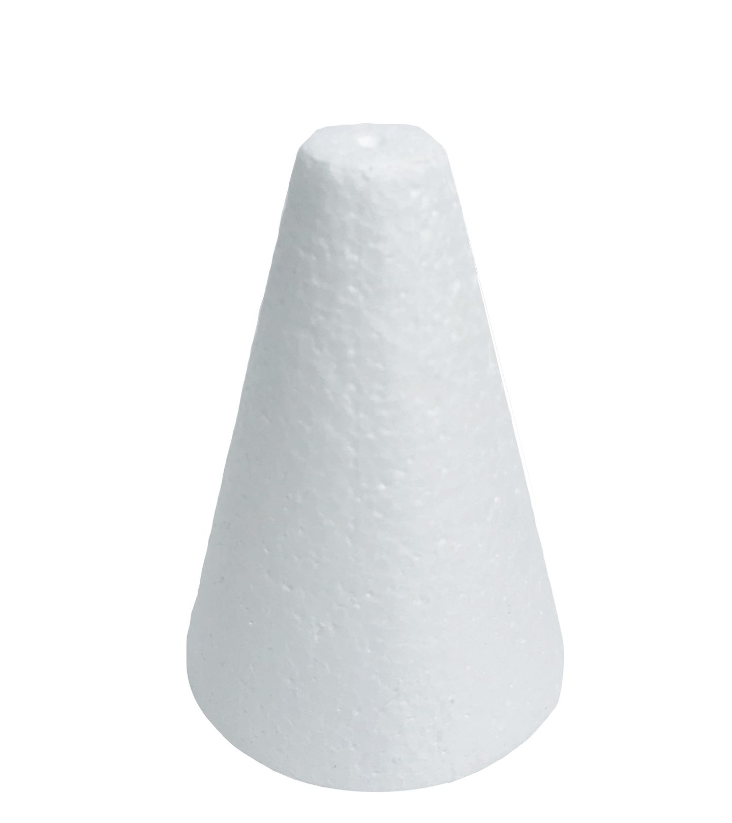 Isopor - Cone Alt. 9,5 cm - P3 - Unitário - Base Ø 6,5 cm