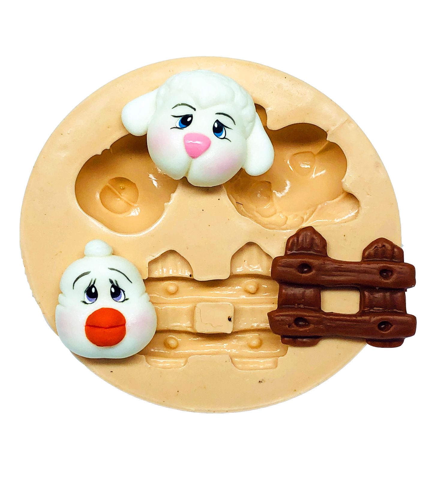 Fazendinha - Rosto Pintinho, Ovelha - Cerca - P762