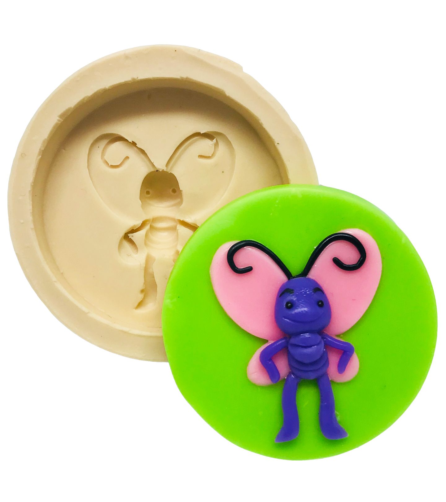 Galinha Pintadinha com Base - Borboleta - Media - P506