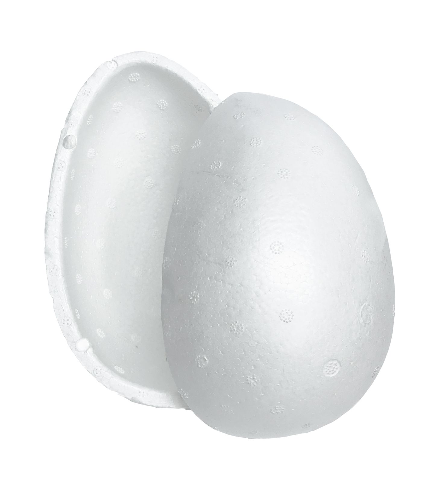 Isopor - Ovo Oco 350 G (Alt.=17 cm, Ø 12 cm) - Cod.1057