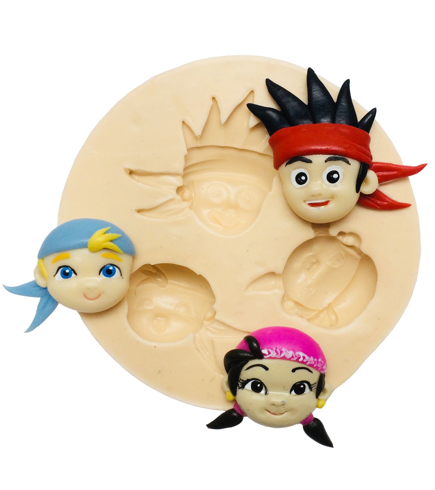 Jack e os Piratas - Rosto Jack, Cubby e Izzi Pequeno - P318