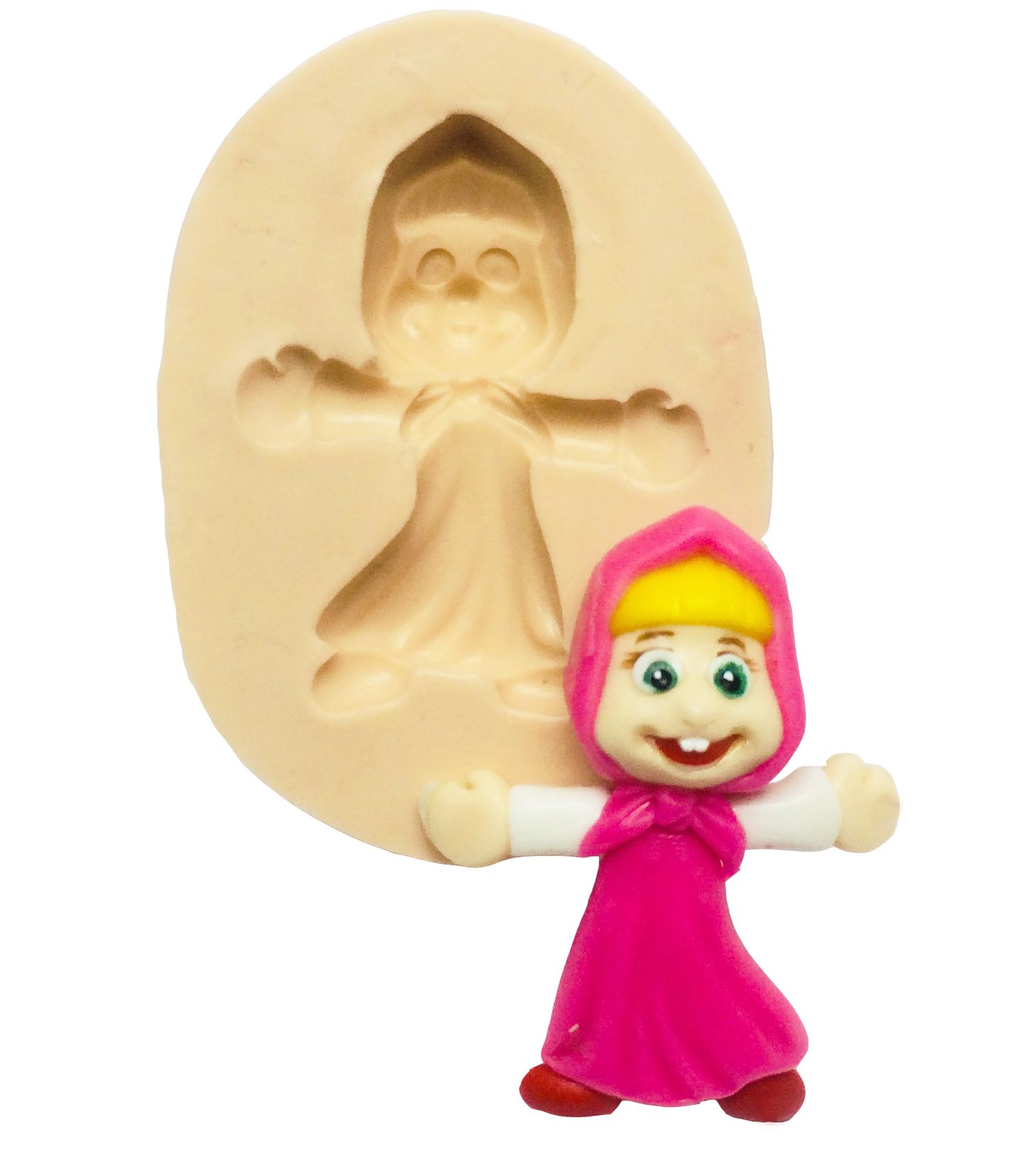 Molde de silicone - Masha e o Urso - Masha Media - P304