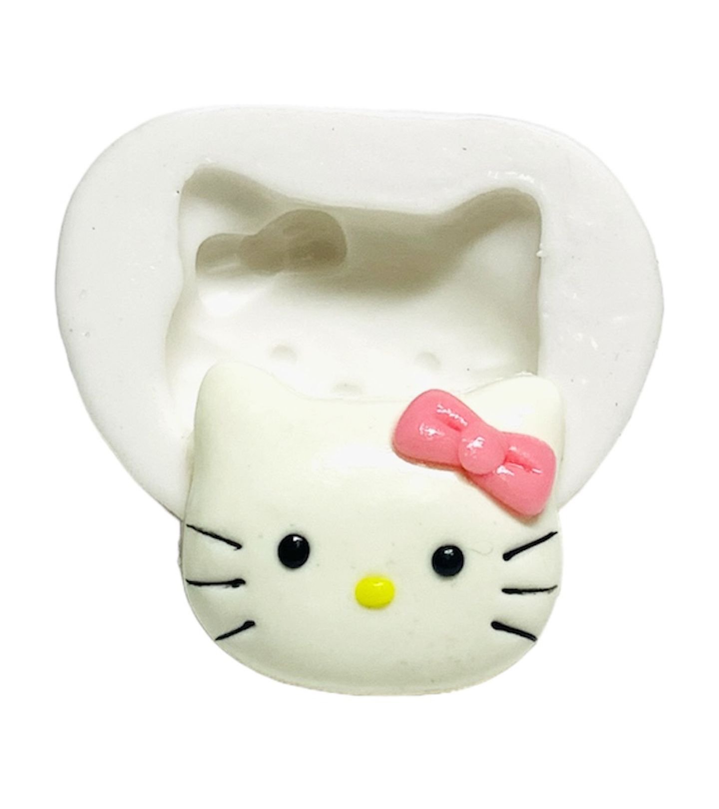 Molde de silicone - Hello Kitty - Rosto - Medio - P1243