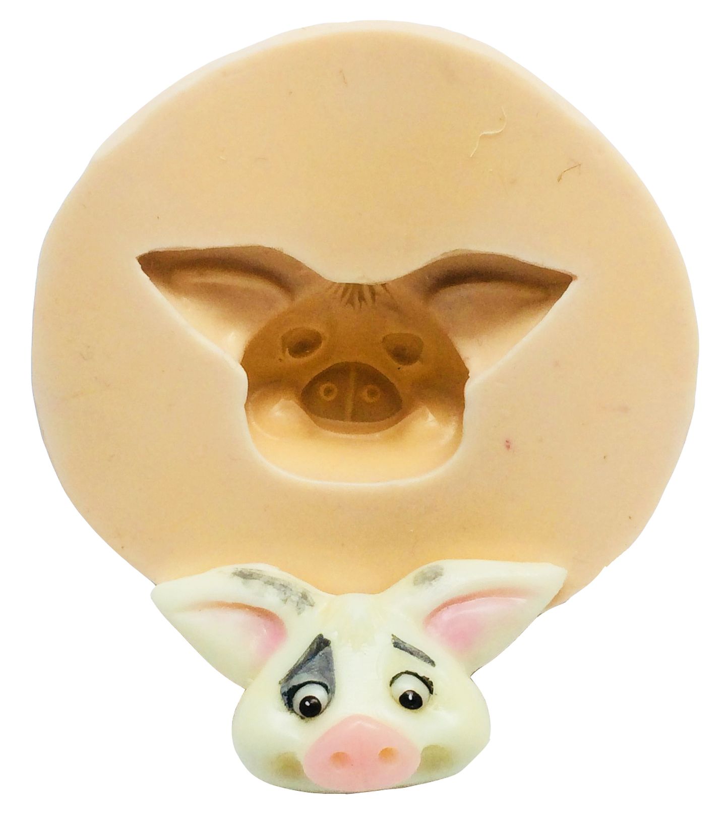 Molde de silicone - Moana - Rosto Pua - P184