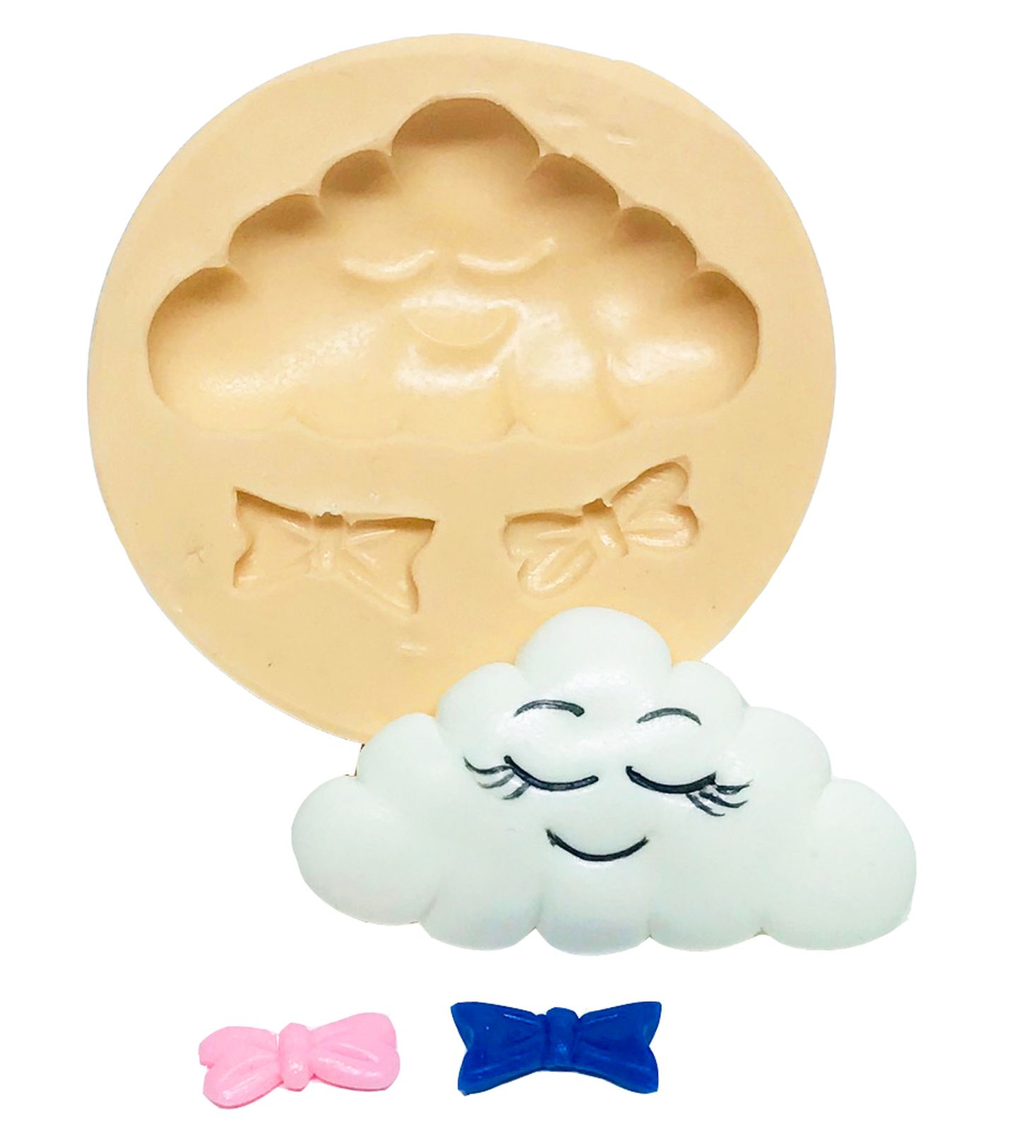 Chuva de Amor - Nuvem c/ Gravata ou Laço - Media -  P545