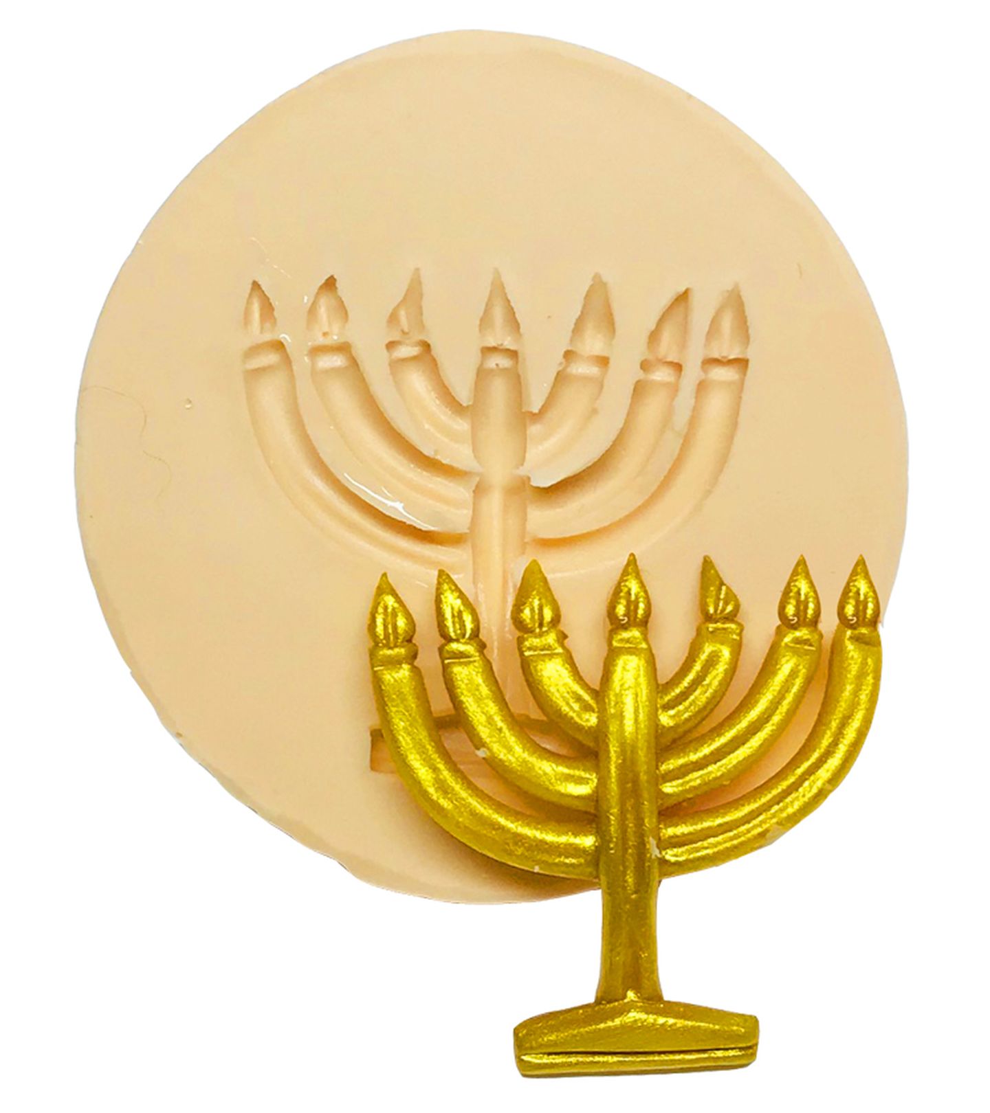 Molde de silicone - Simbolo Judaico - Menorah - Medio - P546