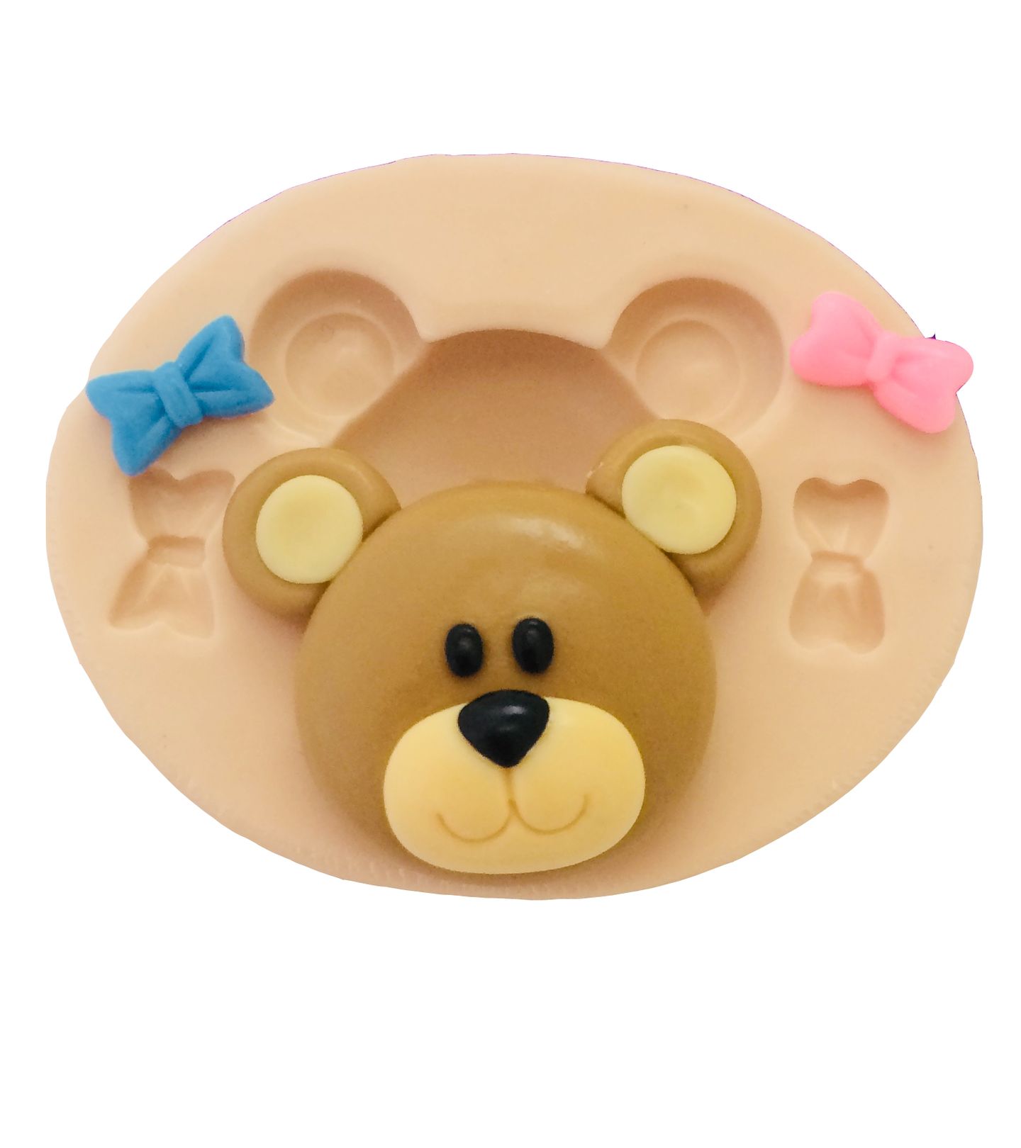 Molde de silicone - Rosto Urso - Pequeno - P377