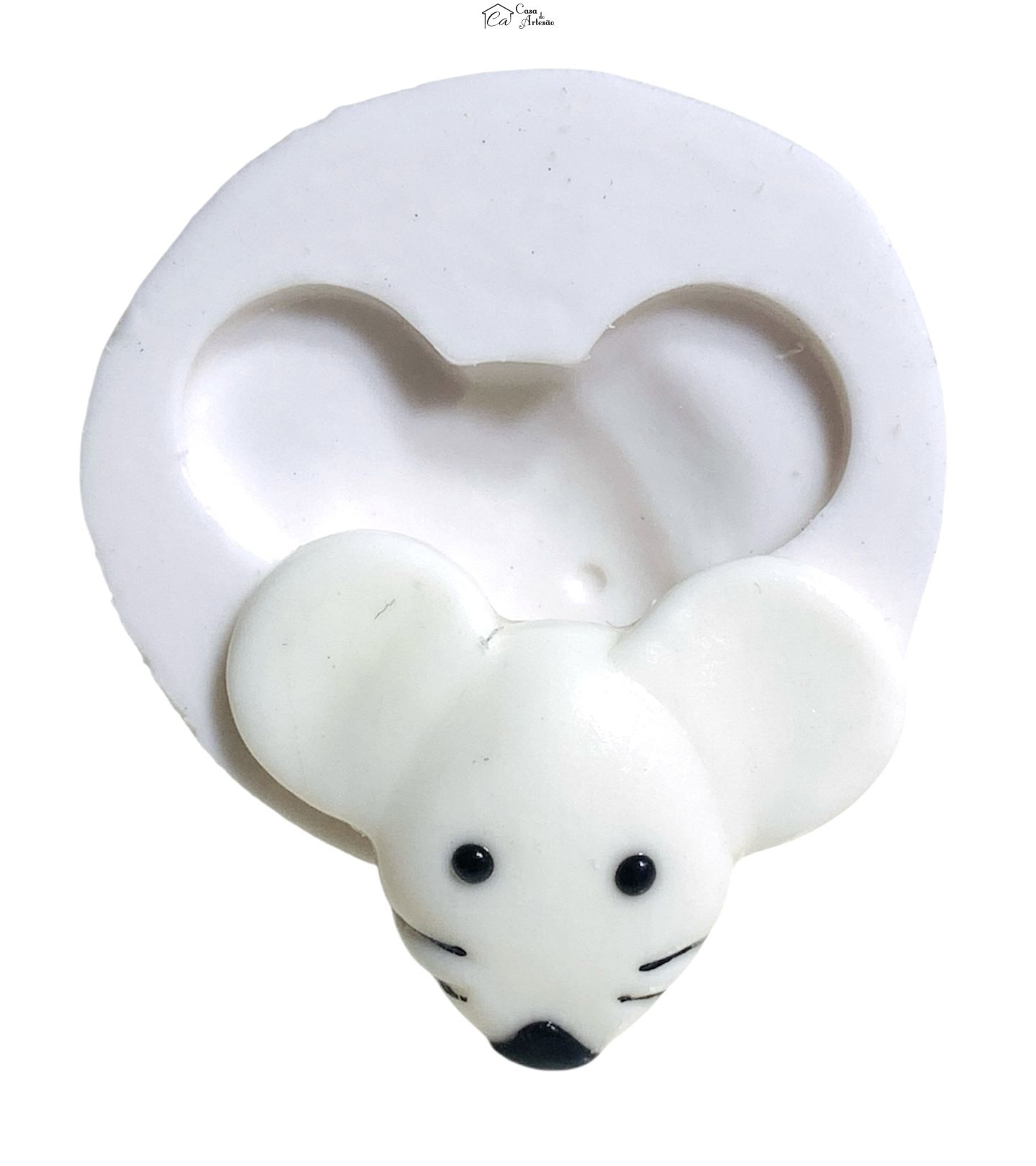 Molde de silicone - Emilly Vick - Rosto Rato - Pequeno - P1258