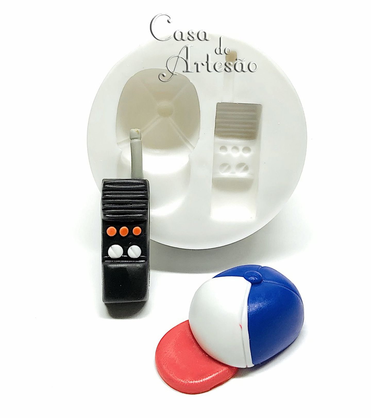 Molde de silicone - Stranger Things - Boné e Rádio - Medio - P914