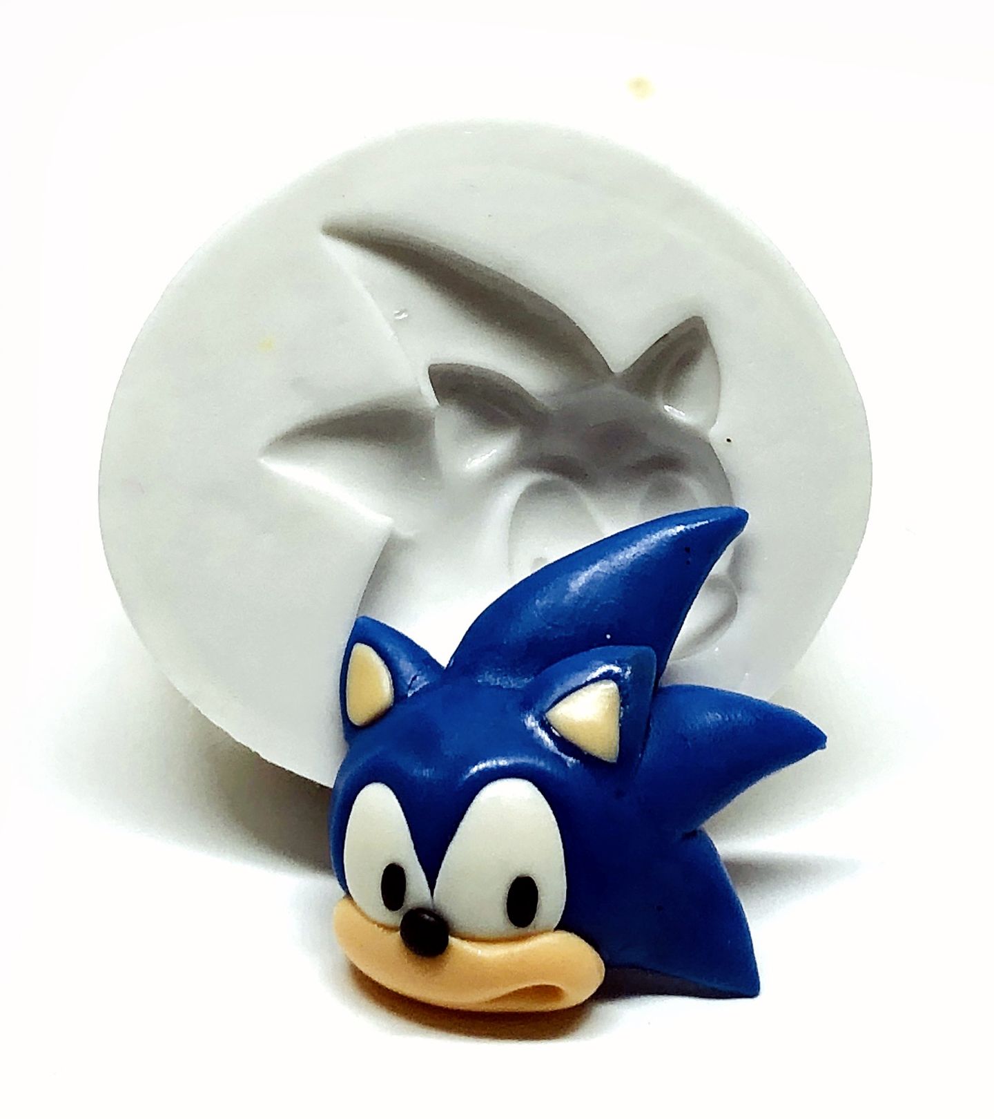 Molde de silicone - Sonic - Rosto Sonic - P294/P1022