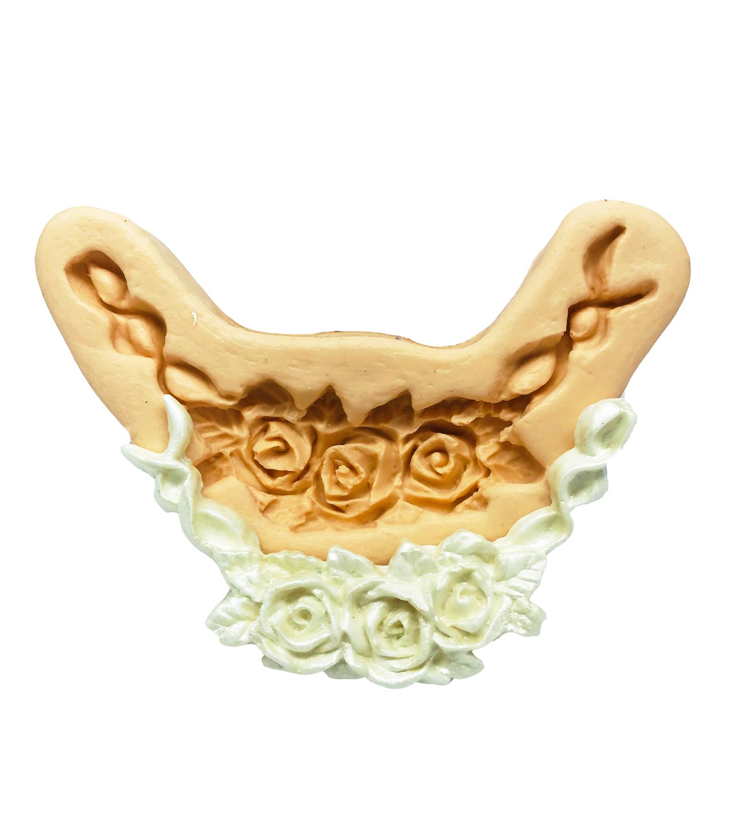 Molde de silicone - Border p/ Bolo - Floral - P16