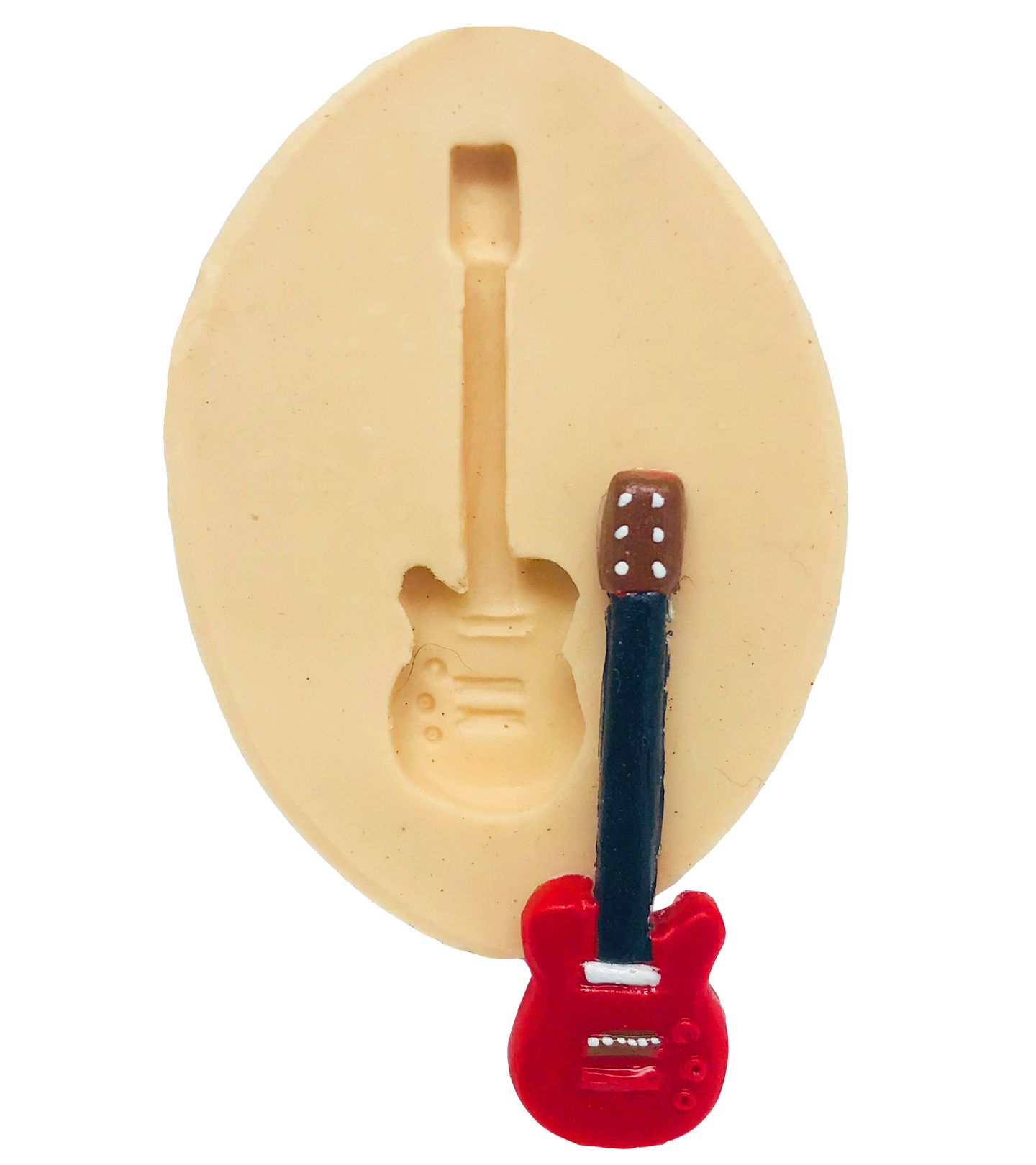 Molde de silicone - Instrumentos Musicais - Guitarra - Pequena - P462