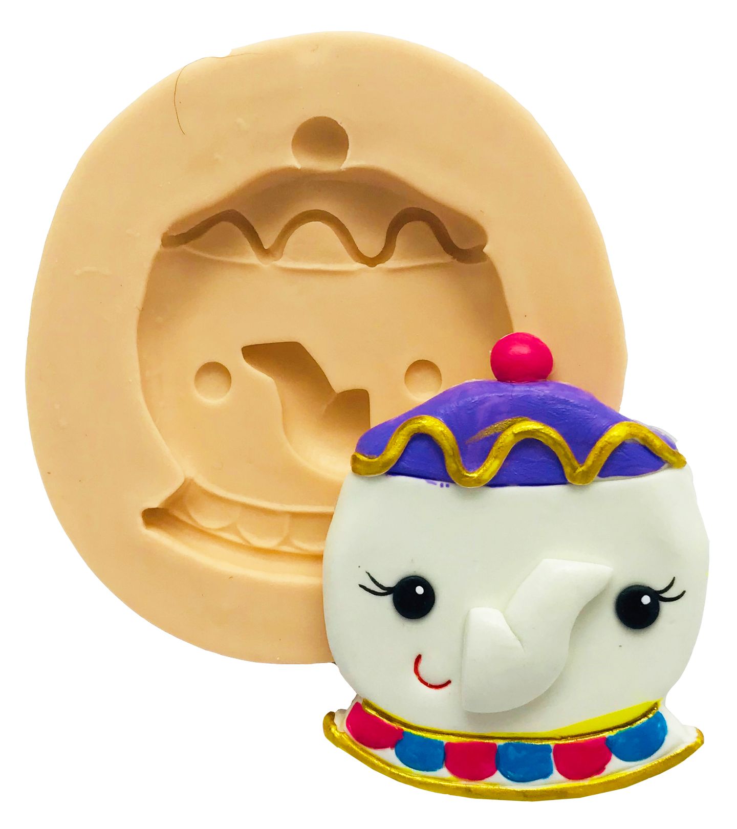 A Bela e A Fera - Bule Chapado - Medio - P456